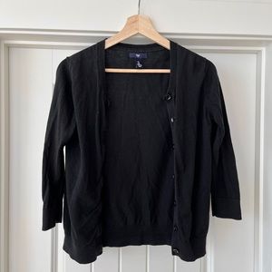Black Crop Cardigan
